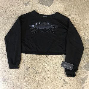 A very cozy cropped sweater